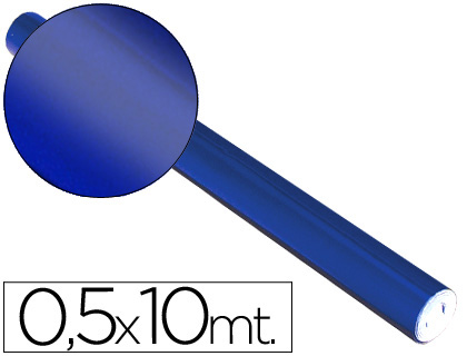 Rollo papel metalizado Sadipal azul 0,5x10m.